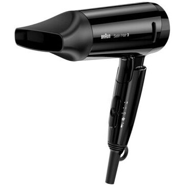 Satin Hair 3 Style&Go HD350, hair dryer (black)