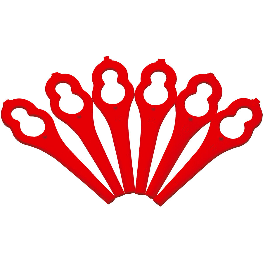 Set 24 Cutite Siguranta Din Plastic Pentru ART 26 260mm Rosu