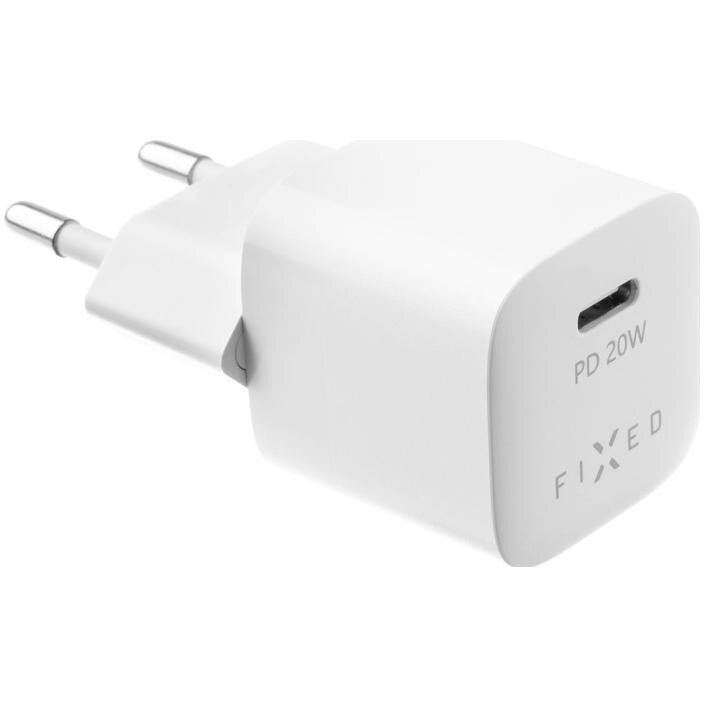 Incarcator Retea Mini USB-C  20W  3.0A Alb