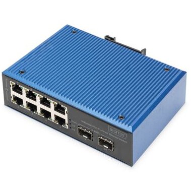 Switch Fast Ethernet Industrial 8+2 Albastru