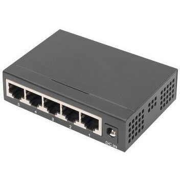 Switch DN-80202-1 Gigabit 5 Porturi Unmanaged Negru