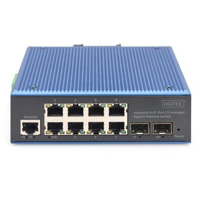 Switch Switch Digitus Gigabit Ethernet Industrial 8+2 - imagine 2