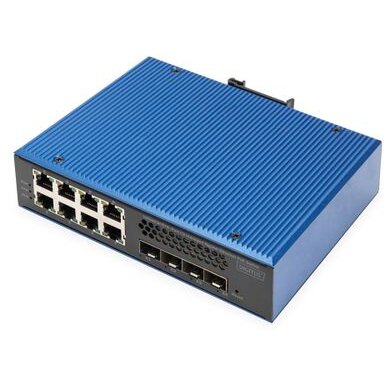 Switch Switch Digitus Gigabit Ethernet PoE Ind. 8+4SFP - imagine 2