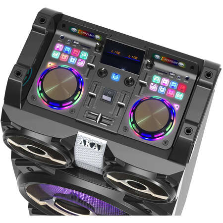 Boxa Activa Fixa Akai DJ-T5 Dual USB SD Bluetooth Wi-Fi 300W +