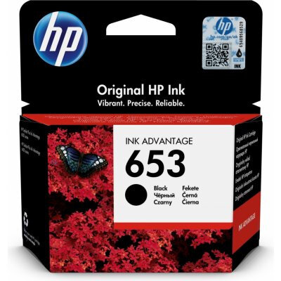 Cartuș Cerneală HP 653 3YM75AE Original 6ML Negru
