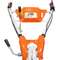 Motosapatoare Ruris 731ACC1 + Roti Cauciuc + Rarita + Plug + Adaptor + Dispozitiv Scos Cartofi + Roti Metalice + Cultivator + Set Contra Greutati 10Kg Portocaliu