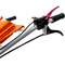 Motosapatoare Ruris 731ACC1 + Roti Cauciuc + Rarita + Plug + Adaptor + Dispozitiv Scos Cartofi + Roti Metalice + Cultivator + Set Contra Greutati 10Kg Portocaliu