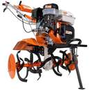 Motosapatoare Ruris 731ACC1 + Roti Cauciuc + Rarita + Plug + Adaptor + Dispozitiv Scos Cartofi + Roti Metalice + Cultivator + Set Contra Greutati 10Kg Portocaliu