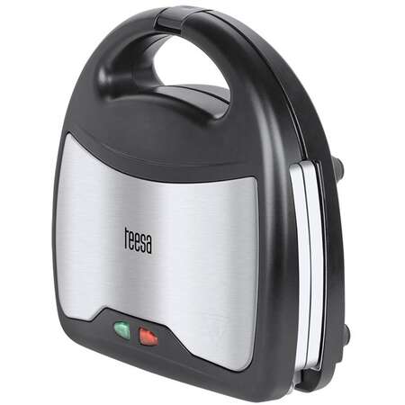 Sandwich Maker 3in1 Teesa TSA3221 3 Seturi Placi Ceramice Interschimbabile 800W Negru/Argintiu