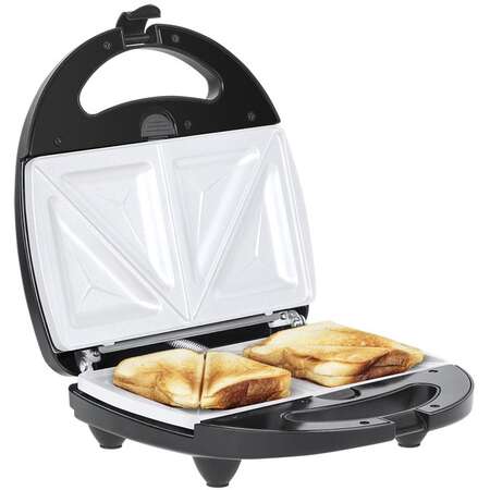 Sandwich Maker 3in1 Teesa TSA3221 3 Seturi Placi Ceramice Interschimbabile 800W Negru/Argintiu
