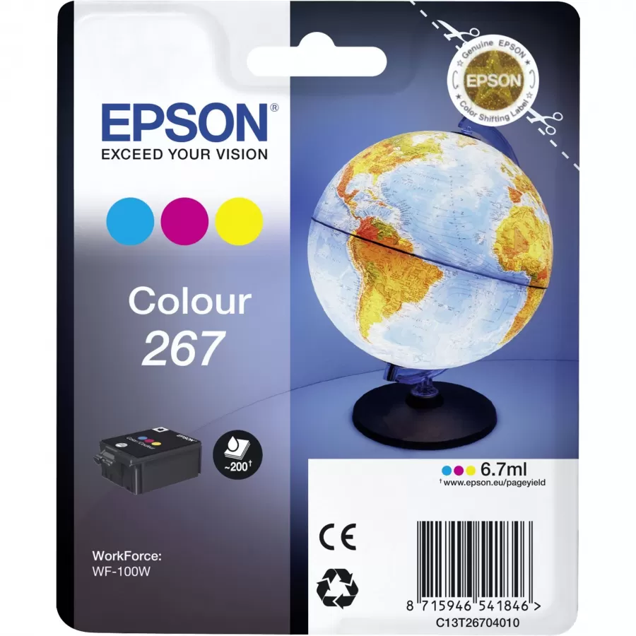 Cartuș Cerneală Epson 267 (C13T26704010) 6.7ML Cyan/ Magenta/ Yellow