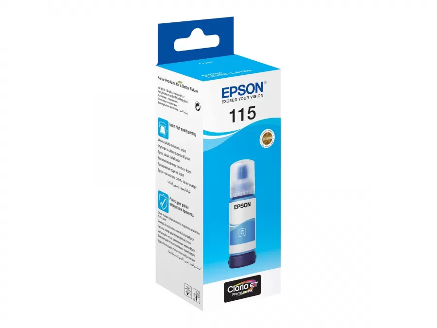 Flacon Cerneală Epson 115 EcoTank C13T07D24A Cyan