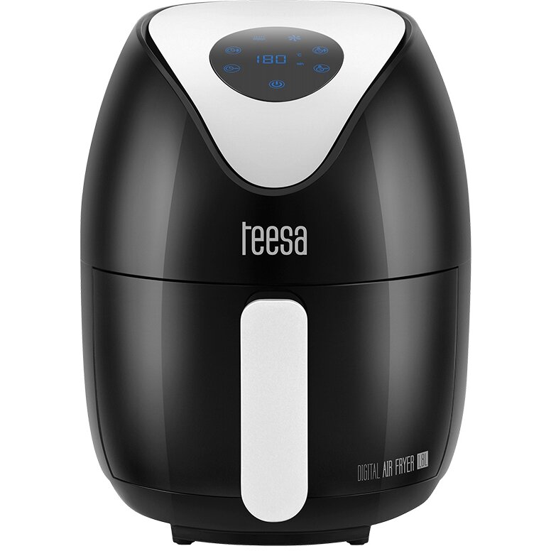 Friteuza Cu Aer Cald Teesa 1.8l Digital Gatire Prăjire Coacere Afișaj LCD Negru — imaginea 2