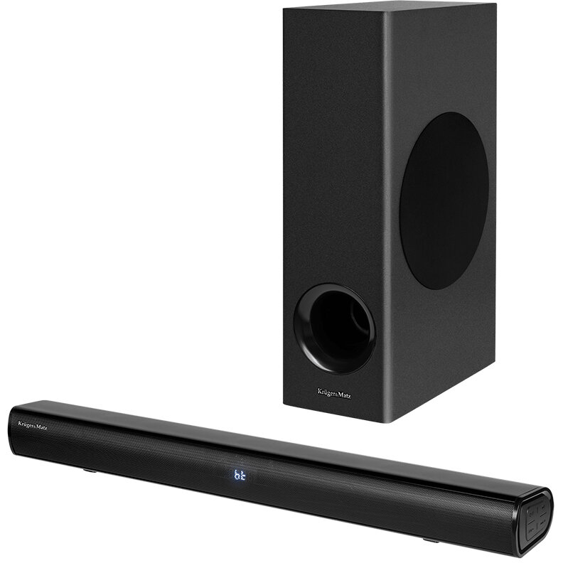 Soundbar 2.1 Planet Bluetooth Difuzoare 2 x 8W Subwoofer 20W Negru