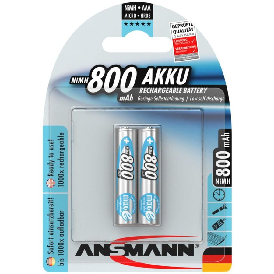 Baterie maxE 2xAAA NM 1.2V/ 800mAh
