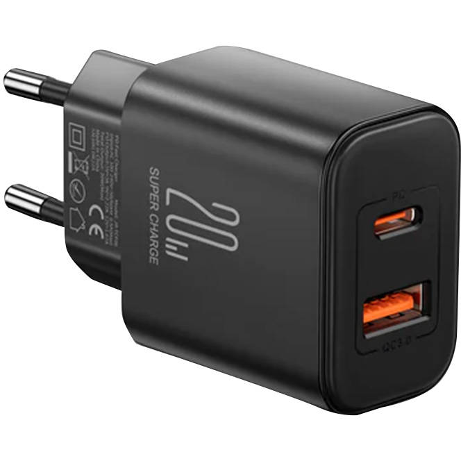 Incarcator JR-TCF05 EU 20W USB  A USB C Negru