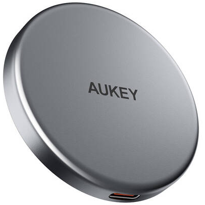 Incarcator Magnetic Wireless Charger MagFusion Aukey LC-MC10, 15W Qi2 (black)