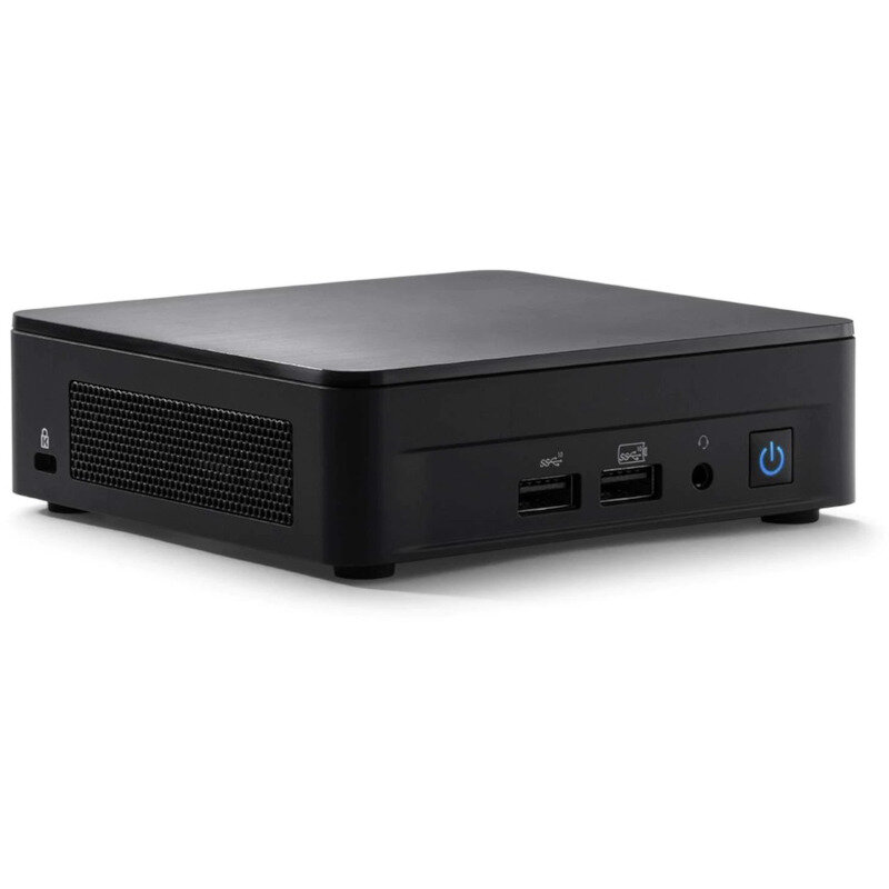 Barebone 13 Pro NUC13ANKi5 Arena Canyon Core i5-1340P 4.6GHz Raptor Lake no RAM no Storage Iris Xe Graphics Wi-Fi Bluetooth HDMI no OS Negru