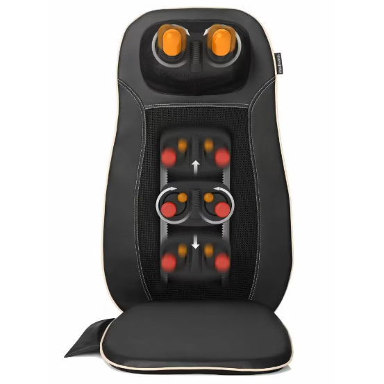 Scaun De Masaj Shiatsu MCN Telecomanda Functie De Incalzire 3 Zone De Masaj Negru