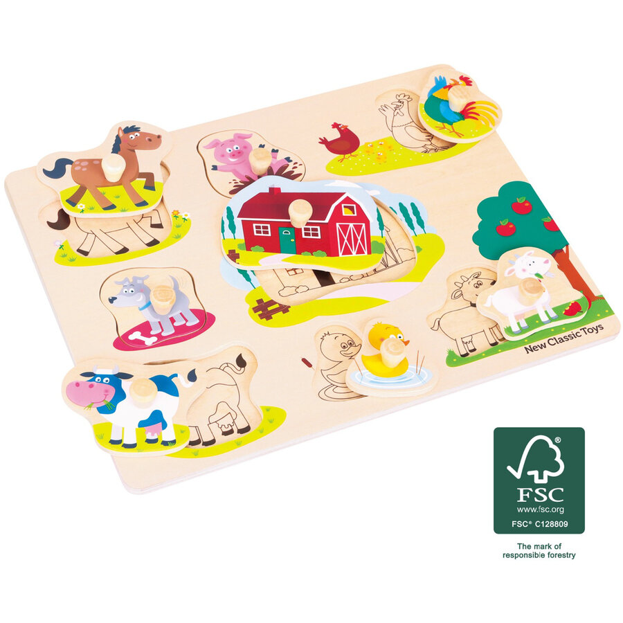 Puzzle New Classic Toys Ferma 2 Ani+