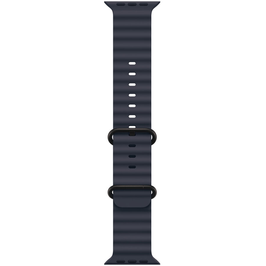 Curea smartwatch Watch 49mm Band Navy Ocean Band - Black Titanium Finish
