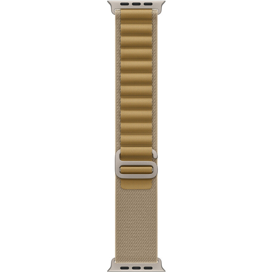 Curea smartwatch Watch 49mm Loop Tan Alpine Loop - Medium - Natural Titanium Finish