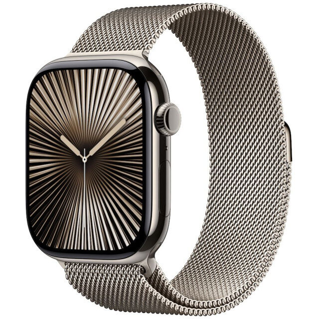 Smartwatch Watch S10 Cellular 42mm Natural Titanium Case Natural Milanese Loop
