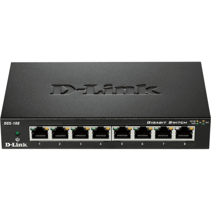 Switch DGS-108E / GS108 8port Negru