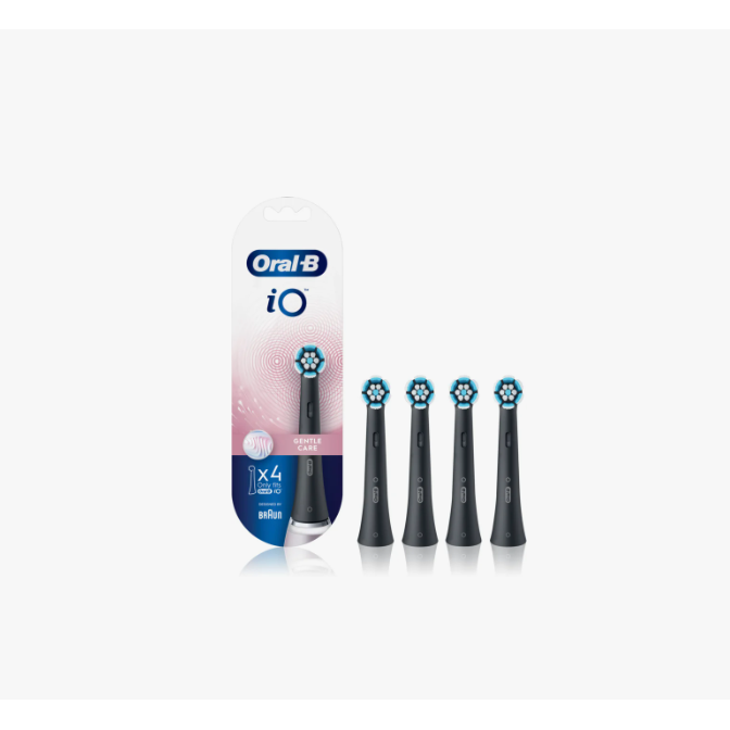 Rezerva Periuta Dinti iO Refill Gentle Care 4 pcs Negru