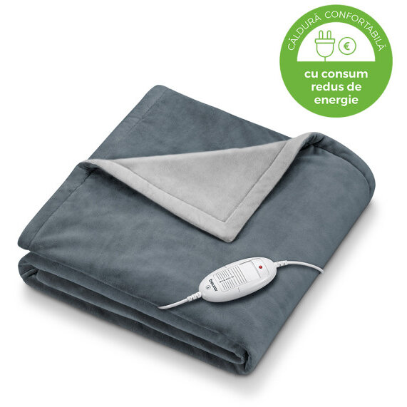 Patura Electrica HD 75 180x130cm Gri Inchis