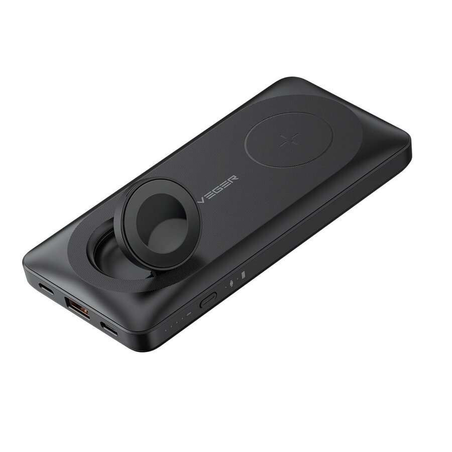 Baterie externa MagMulti W1156, 10000 mAh, 1x USB, 1x USB-C, 1x Lightning, negru - imagine 2