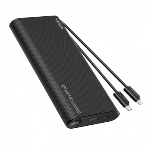 Baterie externa W2503, 25000 mAh, 1x USB, 1x USB-C, negru - imagine 2