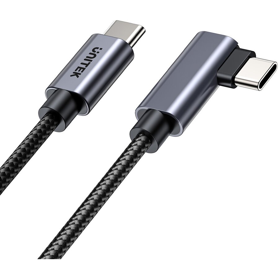 Cablu Incarcare USB-C 90Grade PD100W 1m Negru