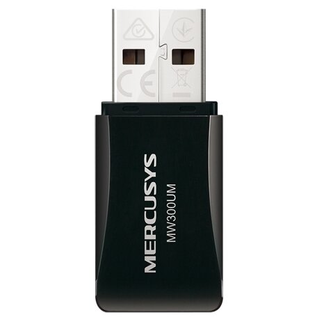 Adaptor Wireless MERCUSYS MW300UM 300Mbps N Mini USB 2.0 Negru