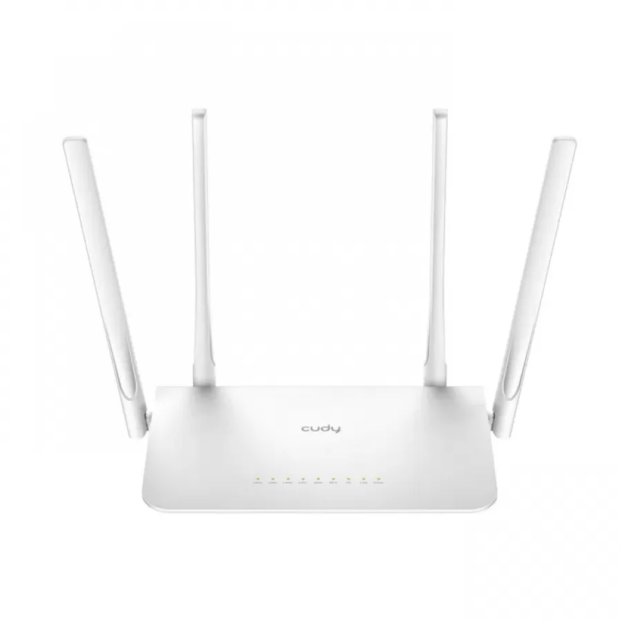 Router Wireless Cudy AC1200 WR1300 Dual Band Mesh Gigabit 4 Antene Externe Alb