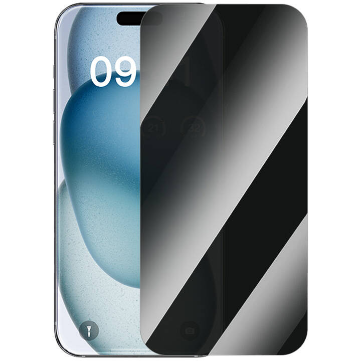 Folie Protectie +2x Kit Curatare + EasyStick Privacy Tempered Glass Superior Apple iPhone 15