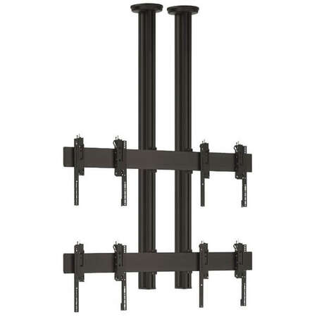 CVW2255  2x2 Cu Prindere In Tavan Pentru Displayuri  46-55inch Negru