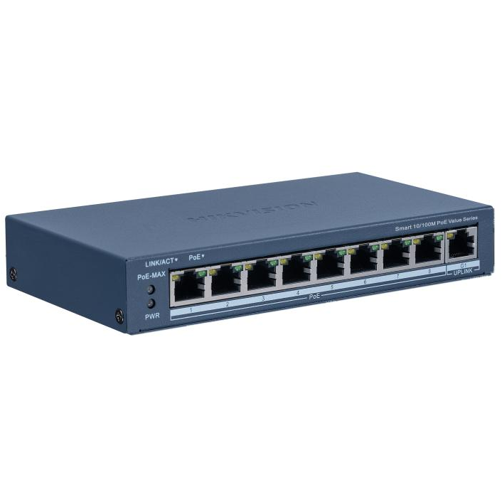 Switch DS-3E1309P-EI/M 8 Porturi 8XPOE  Smartmanaged Gri