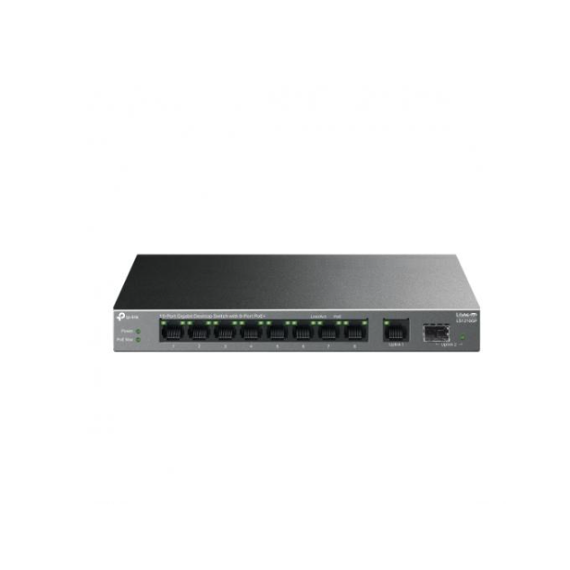 Switch 10-PORT Gigabit 8-PoE+ Negru