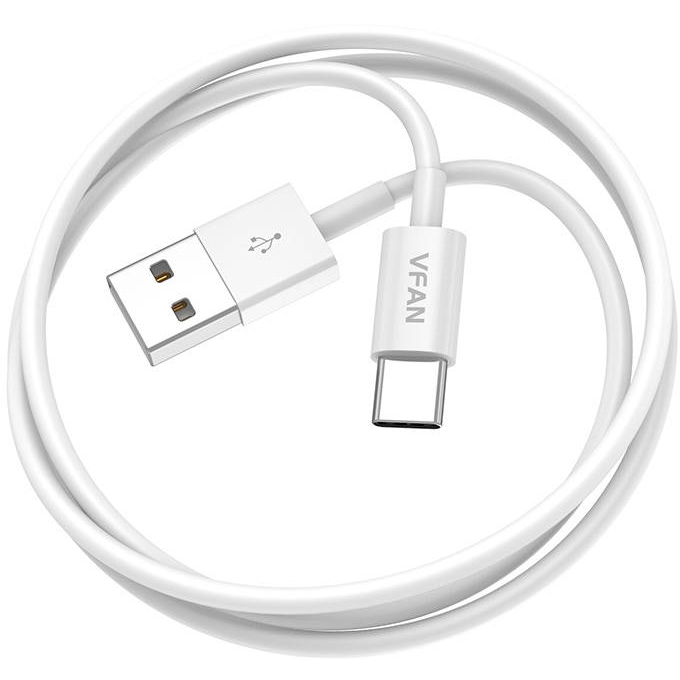 Cablu Date VFAN  X03 USB  USB-C 3A 1m Alb