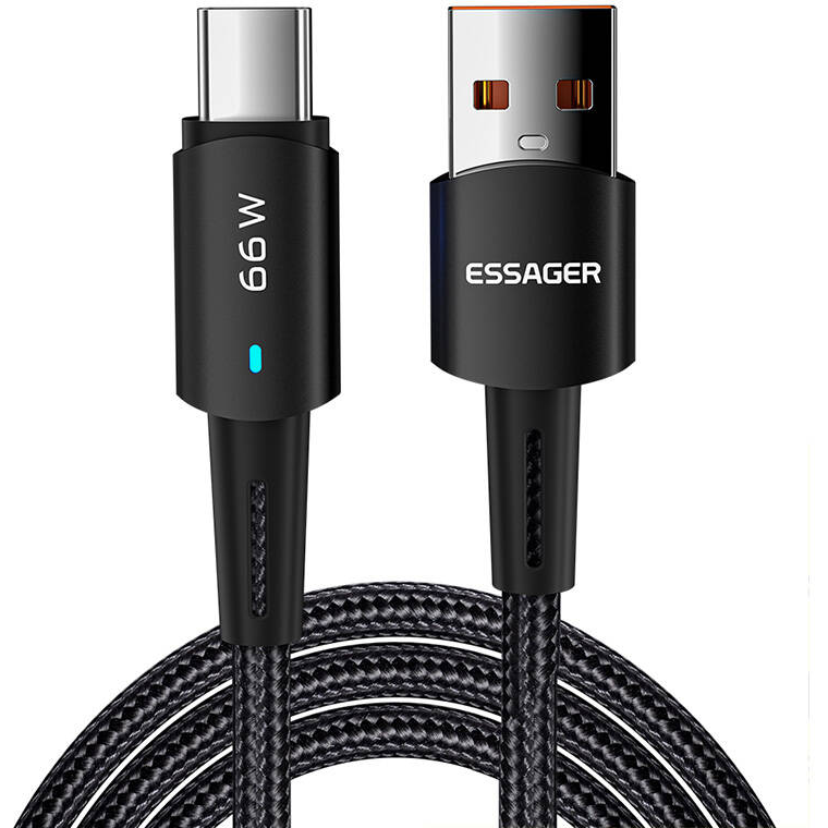 Cablu Date EXCT-CGB01 USB  USB-C   66W 0.5m Negru