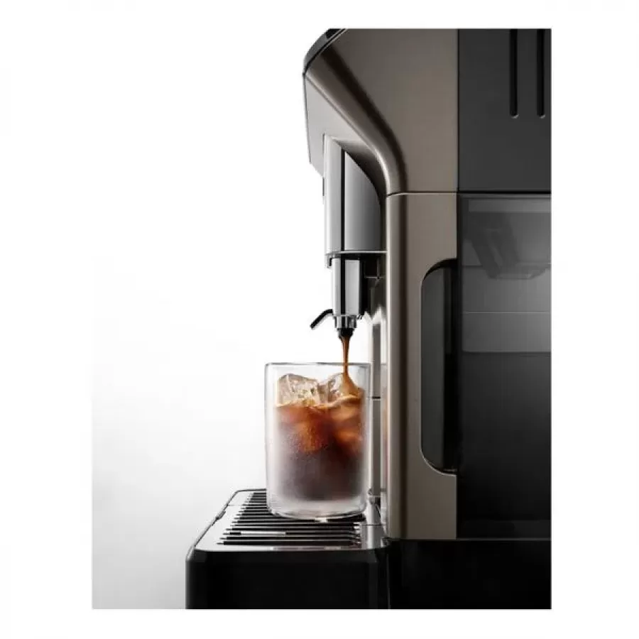 Espressor Automat Delonghi ECAM 450.86.T Eletta Explore 1.8L 19 Bar 2 Carafe Lapte Tehnologie LatteCrema Hot&Cool Coffee Link App 1450W Argintiu/Negru — imaginea 3
