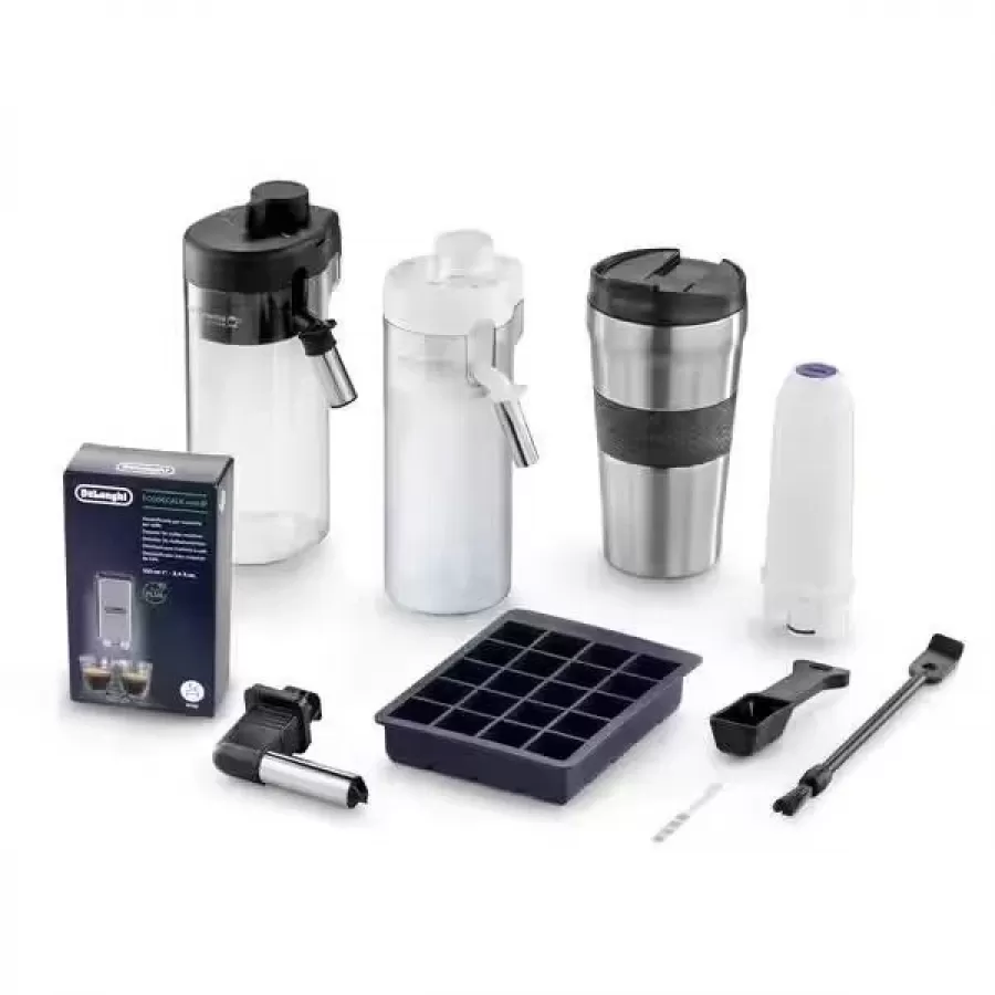 Espressor Automat Delonghi ECAM 450.86.T Eletta Explore 1.8L 19 Bar 2 Carafe Lapte Tehnologie LatteCrema Hot&Cool Coffee Link App 1450W Argintiu/Negru — imaginea 6