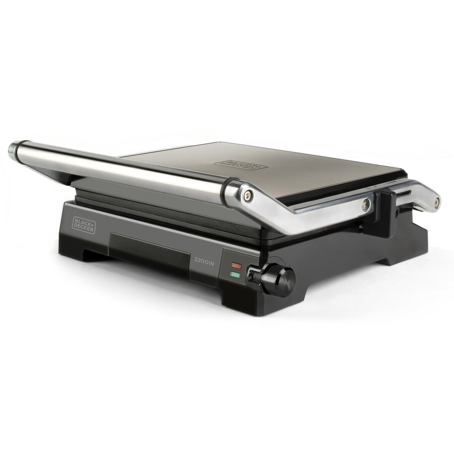 Gratar Electric BXGR2200E 2200W Termostat Reglabil Argintiu/Negru