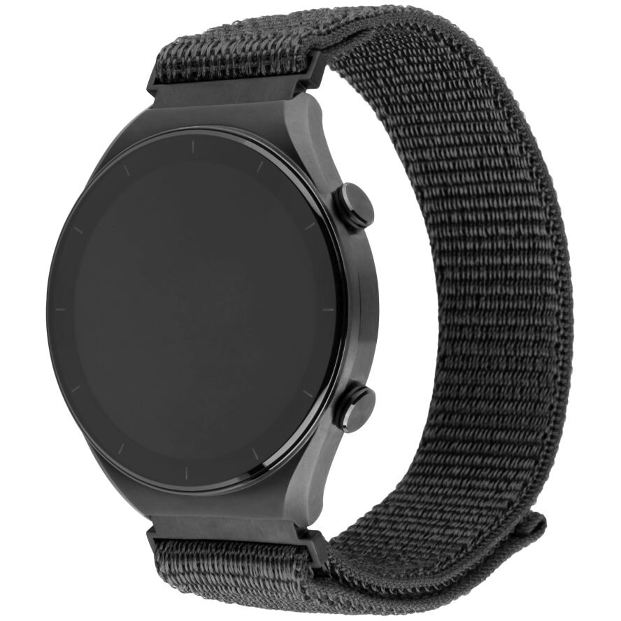 Curea Smartwatch Nylon Sporty 20mm Dark Grey