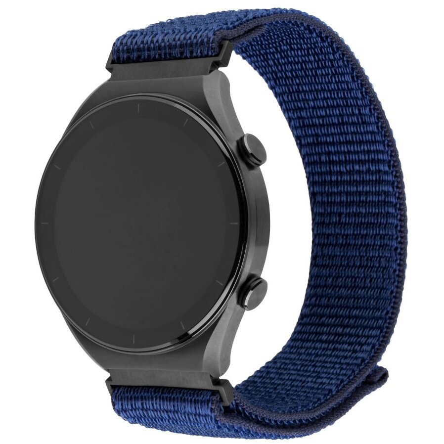 Curea Smartwatch Nylon Sporty 22mm Dark Blue