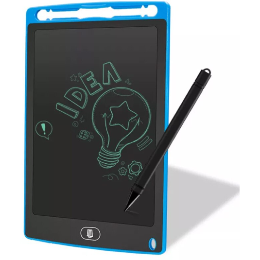 Tableta Grafica Led Pentru Scris Si Desenat Creion Stylus Buton Stergere Automata Albastru