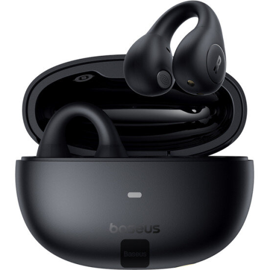Casti AirGo AS01 Open-Ear TWS Buetooth 5.3 Microfon Pe Casca Negru