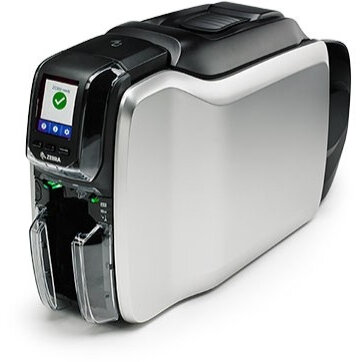 Imprimanta De Carduri ZC300 Doua Fete Cabluri UK/EU USB & Ethernet Windows Driver Negru/Argintiu
