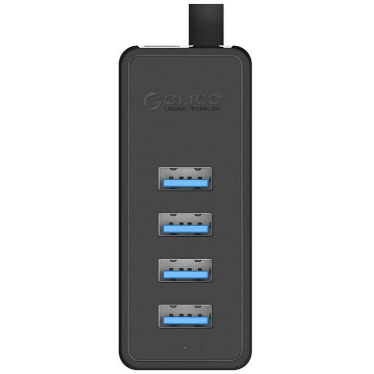Hub Extern USB-A la 4x USB-A 3.0 Cablu 30CM Negru